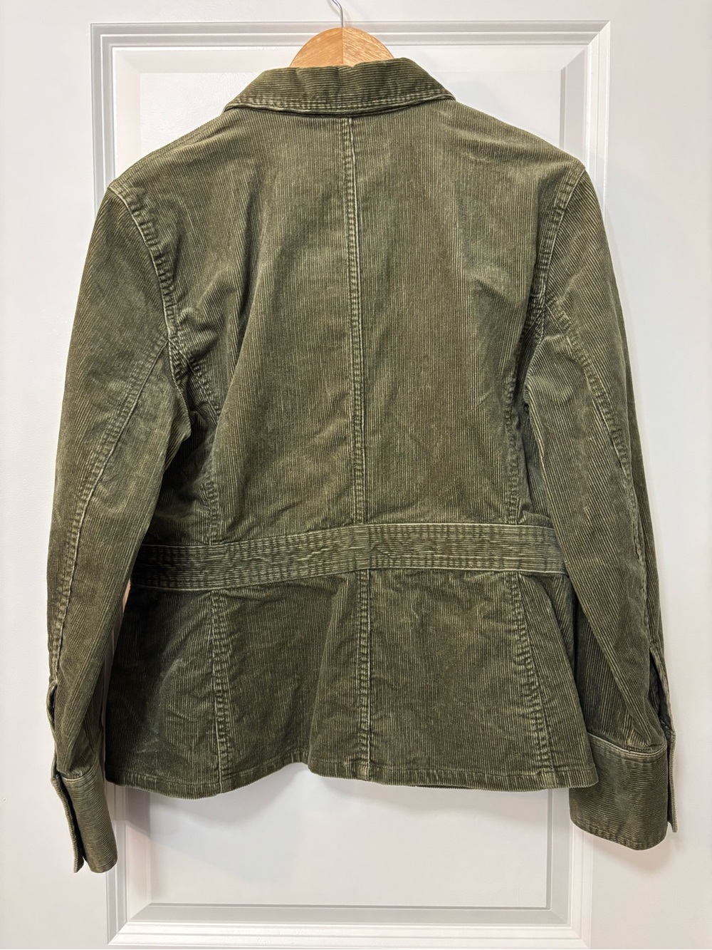 Jones New York Sport Olive Green Corduroy Jacket, Size L (w/ flaw) - Picture 2 of 10